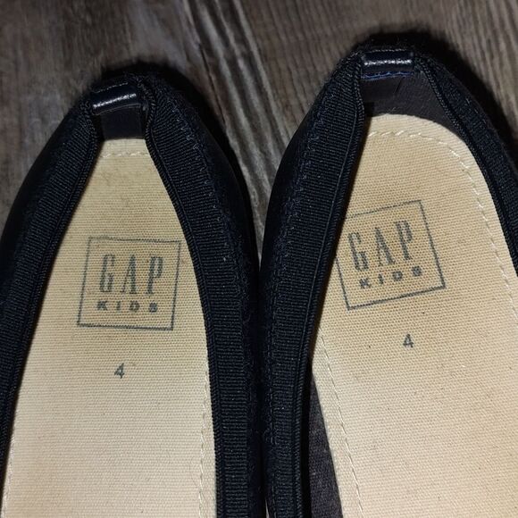 Gap Kids navy blue kitty cat  ballet flats  Sz 4 - Picture 6 of 6